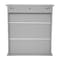 Flash Furniture Vega Wall Mounted Bathroom Medicine Cabinet Storage Organizer w/Two Magnetic Closure Doors FS-VEGA-BATH-5-GY-GG - alternate 5